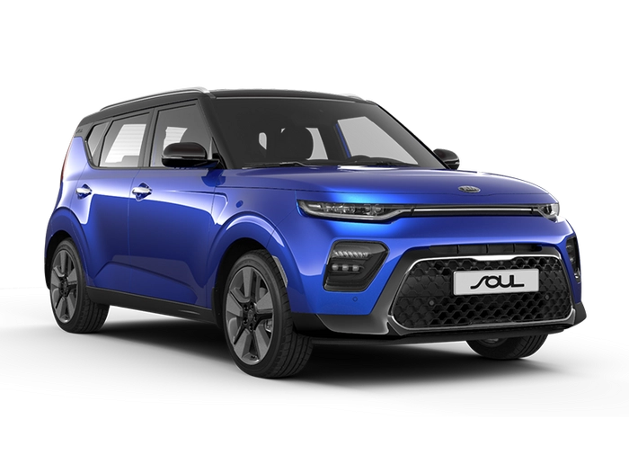 KIA Soul Neptune Blue / Cherry Black